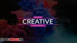 دانلود پروژه آماده افترافکت : تایتل Creative Makers Title Pack