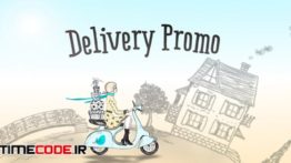 دانلود پروژه آماده افترافکت : تیزر تبلیغاتی انیمیشن غذا بیرون بر Delivery Promo | After Effects Template