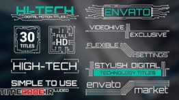 دانلود پروژه آماده افترافکت : تایتل Hi-Tech Titles