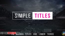 دانلود پروژه آماده داوینچی ریزالو : تایتل Simple Titles