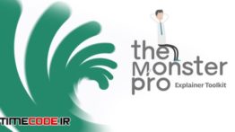 جعبه ابزار ساخت تیزر موشن گرافیک برای افتر افکت The Monster Pro |  Explainer Toolkit