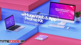 دانلود پروژه آماده افترافکت : تیزر معرفی اپلیکیشن و وب سایت Huge Web Promo & App Promo Kit