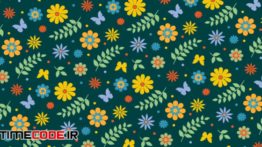 دانلود بک گراند انیمیشن گل و برگ