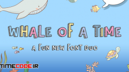 دانلود فونت انگلیسی فانتزی Whale Of A Time Font Duo