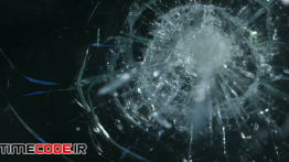 دانلود استوک فوتیج : شکستن شیشه Alpha Channel Glass Breaking 2