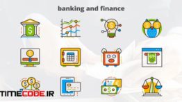 دانلود پروژه آماده افترافکت : آیکون انیمیشن اقتصادی Banking And Finance