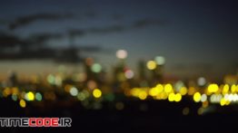 دانلود استوک فوتیج : بوکه نور شهر در شب City Bokeh Background