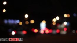 دانلود استوک فوتیج : بوکه از نور شهر در شب City Bokeh Lights