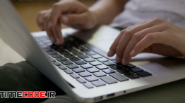 دانلود استوک فوتیج : زن در حال تایپ کردن Female Hands Typing On The Laptop
