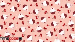 دانلود بک گراند انیمیشن کیک و آلبالو