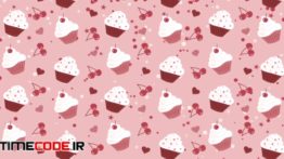 دانلود بک گراند انیمیشن کیک و گیلاس