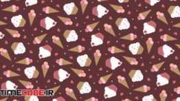 دانلود بک گراند انیمیشن بستنی و کیک
