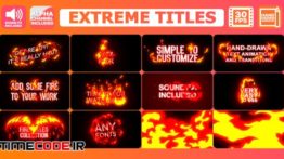 دانلود پروژه آماده افترافکت : تایتل کارتونی Extreme Titles | After Effects
