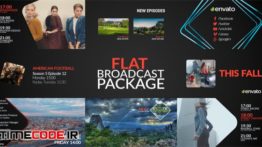 دانلود پروژه آماده افترافکت : بسته تلویزیونی Flat Broadcast Package
