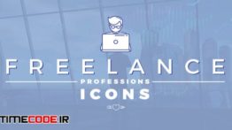 پروژه افترافکت : آیکون انیمیشن فریلنسر Freelance Professions Icons
