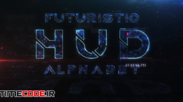 دانلود پروژه آماده افترافکت : الفبا انگلیسی دیجیتال Futuristic HUD Alphabet