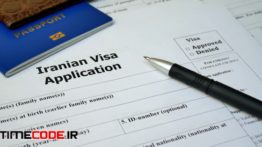 دانلود استوک فوتیج : فرم ویزا ایران Iranian Visa Application Form To Travel