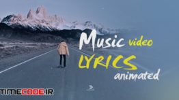 دانلود پروژه آماده افترافکت : نمایش متن ترانه Lyrics Animated Text