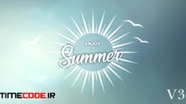 دانلود پروژه آماده افترافکت : لوگو خورشید Summer Flat Logos