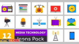 پروژه افترافکت : آیکون انیمیشن تکنولوژی Truly Animated Media Technology Icons