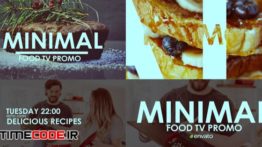 دانلود پروژه آماده افترافکت : تیزر تبلیغاتی برنامه آشپزی Tv Minimal Food Promo