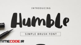 دانلود فونت انگلیسی فانتزی Humble Brush Font
