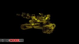 دانلود فوتیج هولوگرام تانک Automatic Combat Vehicle Hologram