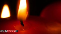دانلود استوک فوتیج : نما بسته از شمع قرمز