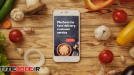 دانلود پروژه آماده افترافکت : تیزر تبلیغاتی اپلیکیشن رستوران Food App Logo Reveal
