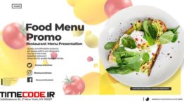 دانلود پروژه آماده افترافکت : تیزر تبلیغاتی منو رستوران Food Menu Promo