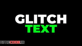 دانلود پریست متن پریمیر : ترنزیشن نویز و پارازیت Glitch Text Transitions