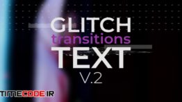 دانلود پریست پریمیر : ترنزیشن نویز و پارازیت Glitch Text Transitions V.2