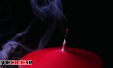 macro close up blowing out candles makes smoke 14689 36 06 286