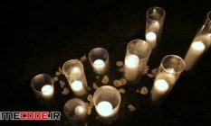 romantic burning white candles in glass vases 25336 38 56 152
