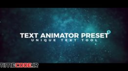 دانلود پریست متن مخصوص پریمیر Text Animator Preset V3