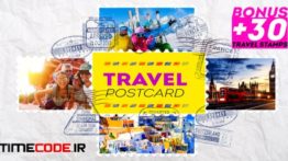 دانلود پروژه آماده افترافکت : اسلایدشو کارت پستال Travel Postcard