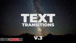 دانلود پریست پریمیر : ترنزیشن متنی Universal Text Transitions V.3