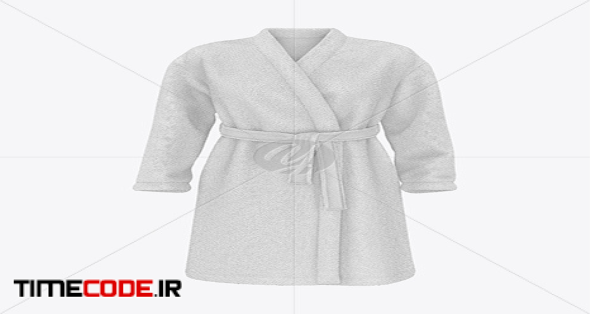 Download دانلود موکاپ حوله حمام زنانه Women's Terry Robe Mockup ...