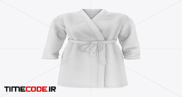 Download دانلود موکاپ لباس خواب زنانه Women's Waffle Robe Mockup ...