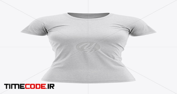 دانلود موکاپ تی شرت زنانه Women's Heather Slim 32029 ...