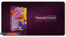 دانلود پروژه آماده افترافکت : ترنزیشن جوهری Complicated Drop Ink Transition Pack