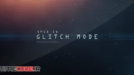 دانلود پروژه آماده افترافکت : تیتراژ پارازیت Glitch Mode – Text Sequence And Logo Intro