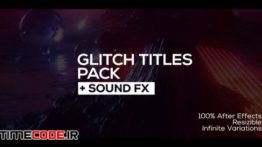 دانلود پروژه آماده افترافکت : تایتل پارازیت 30 Glitch Titles + Sound FX