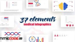 دانلود پروژه آماده افترافکت : اینفوگرافی پزشکی Infographics Medical Elements