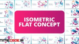دانلود پروژه آماده افترافکت : مجموعه تیزر موشن گرافیک Isometric Flat Concept