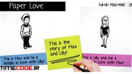 دانلود پروژه آماده افترافکت : اسلایدشو عاشقانه Paper Love