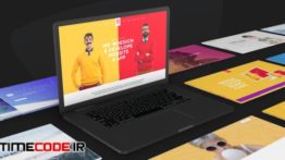 دانلود پروژه آماده افترافکت : معرفی وب سایت Website Promo On Macbook Device