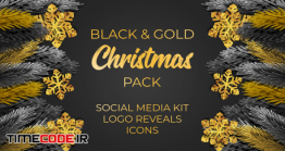 دانلود پروژه آماده پریمیر : کریسمس Black And Gold Christmas Pack