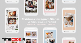 دانلود پروژه آماده افترافکت : استوری اینستاگرام کریسمس Christmas Instagram Stories | Vertical Square Portrait