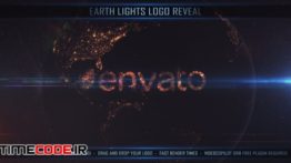 دانلود پروژه آماده افترافکت : آرم استیشن کره زمین Earth Lights Logo Reveal